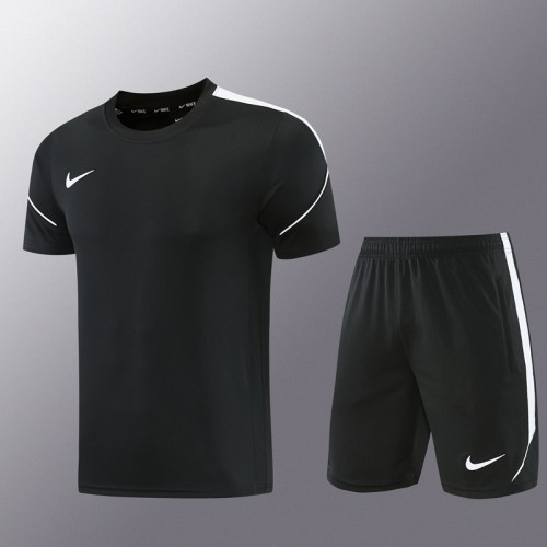 NK10 Black Shorts Set