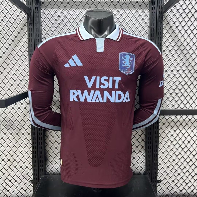 26/27 Aston Villa Home Long-Sleeve  player Jersey