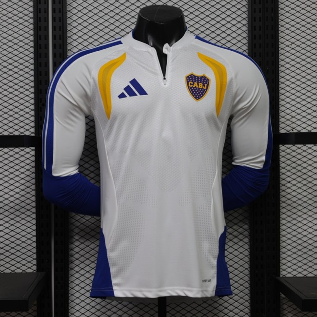 26/27 Boca Juniors  Plate 26/27 Away Long Sleeve Foot shirt  Player Version White