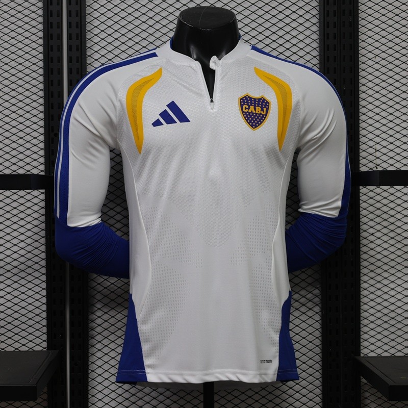 26/27 Boca Juniors  Plate 26/27 Away Long Sleeve Foot shirt  Player Version White