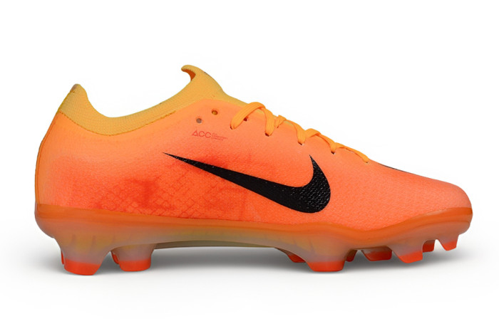 26 Nike Mercurial Vapor 17men & women orange  Full-Knit Waterproof 3D Textured FG Football shoes