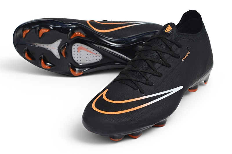 26 Nike Mercurial Vapor 17men & women  black Full-Knit Waterproof 3D Textured FG Football shoes