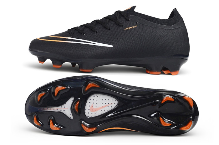 26 Nike Mercurial Vapor 17men & women  black Full-Knit Waterproof 3D Textured FG Football shoes