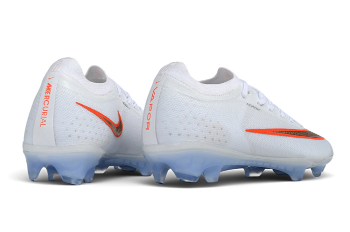 26 Nike Mercurial Vapor 17men & women White   Full-Knit Waterproof 3D Textured FG Football shoes