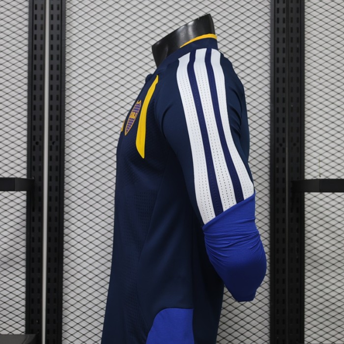26/27 Boca Juniors  Plate 26/27 Away Long Sleeve Foot shirt  Player Version White