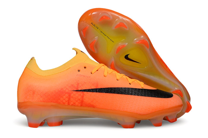 26 Nike Mercurial Vapor 17men & women orange  Full-Knit Waterproof 3D Textured FG Football shoes