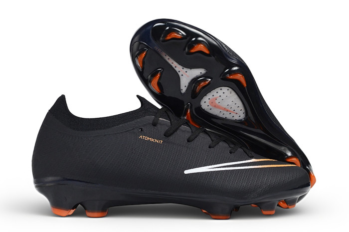 26 Nike Mercurial Vapor 17men & women  black Full-Knit Waterproof 3D Textured FG Football shoes