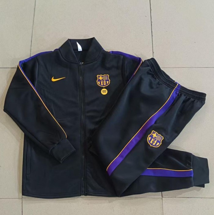 26/27 Barcelona Adult jacket black Purple Long black