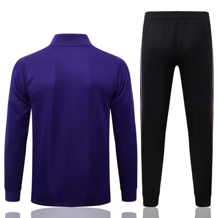 26/27 Barcelona Adult jacket black Purple Long  Purple