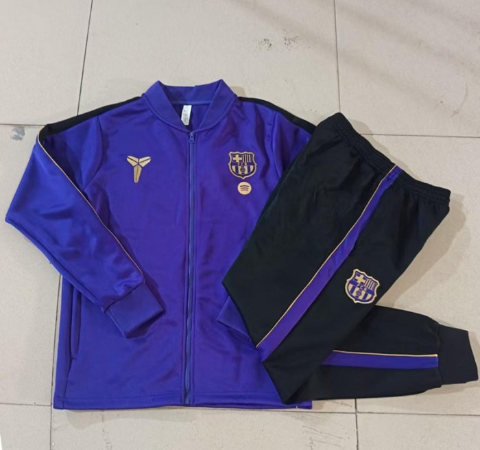 26/27 Barcelona Adult jacket black Purple Long  Purple