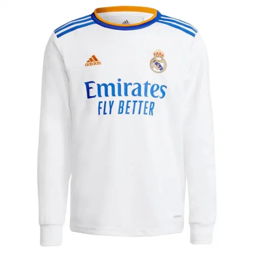 Rea21/22l Madrid Home Soccer Jersey Retro Long Sleeve Shirt