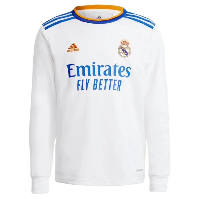 Rea21/22l Madrid Home Soccer Jersey Retro Long Sleeve Shirt