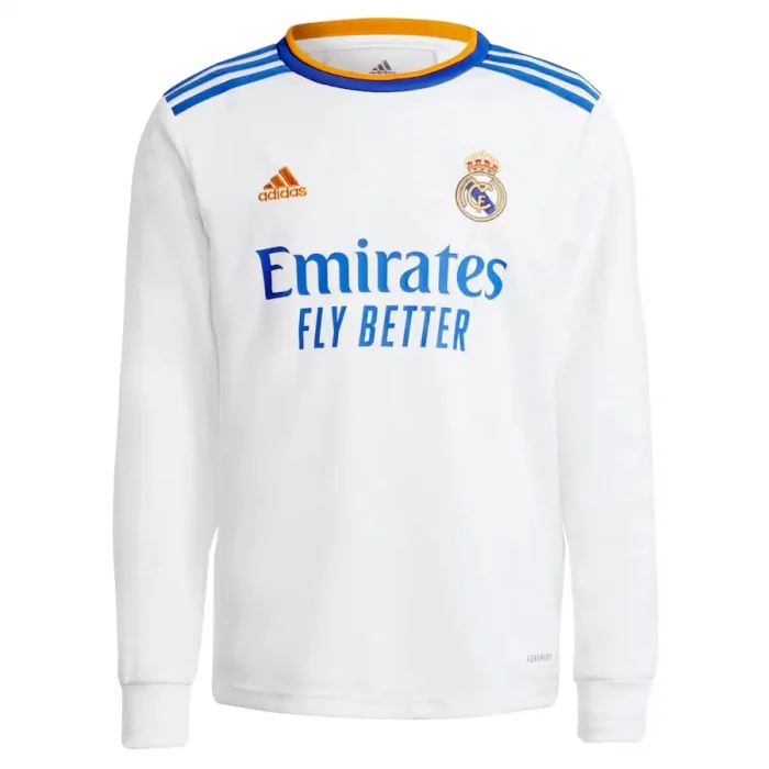 Rea21/22l Madrid Home Soccer Jersey Retro Long Sleeve Shirt