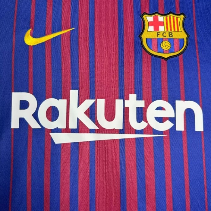 Retro Barcelona 17/18 home football Jersey