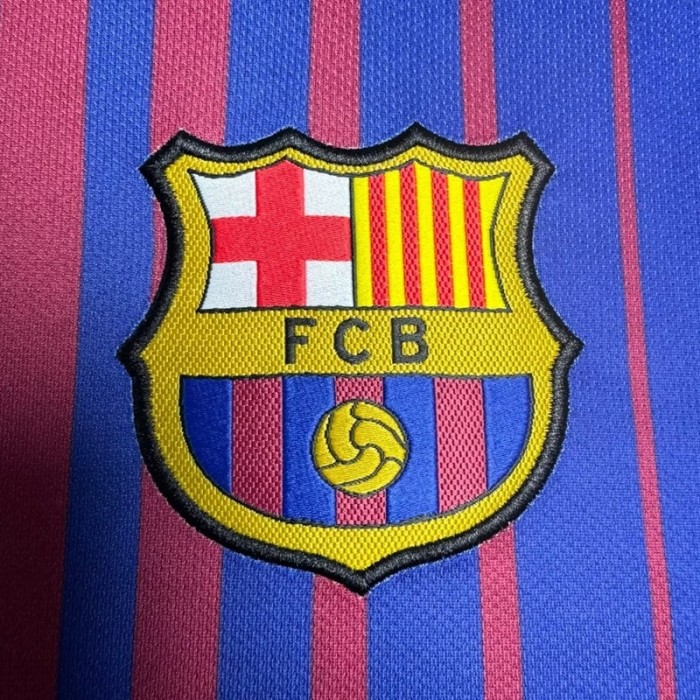 Retro Barcelona 17/18 home football Jersey