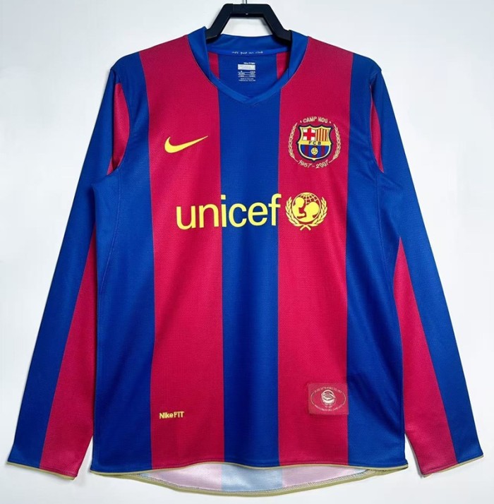 Retro 07/08 Barcelona long sleeves home