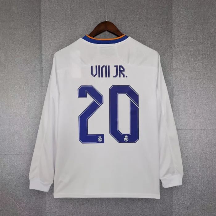Rea21/22l Madrid Home Soccer Jersey Retro Long Sleeve Shirt