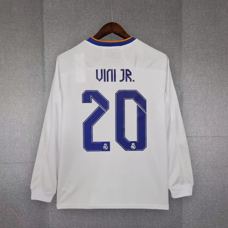 Rea21/22l Madrid Home Soccer Jersey Retro Long Sleeve Shirt