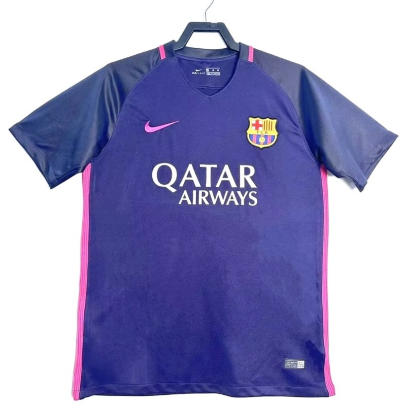 Retro Barcelona 16/17 Away game  football Jersey