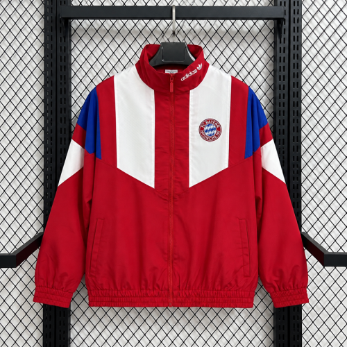 26/27 Bayern Munich Red Casual Training Windbreaker coat