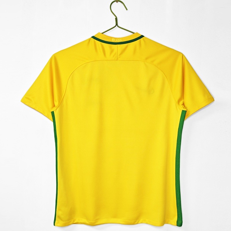Retro 2016 Brazil home football Jersey