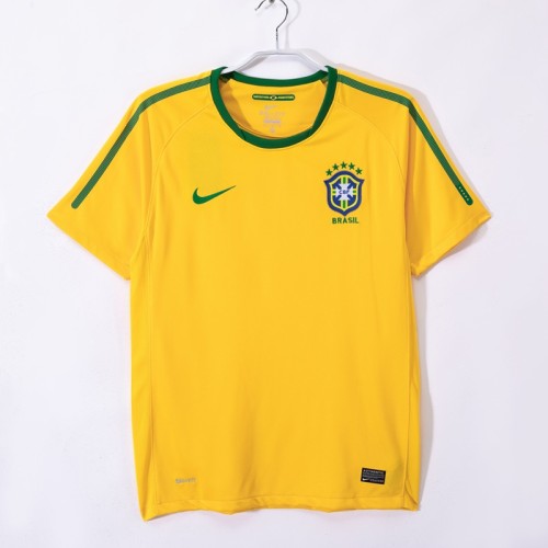 Retro 2010 Brazil home football Jersey