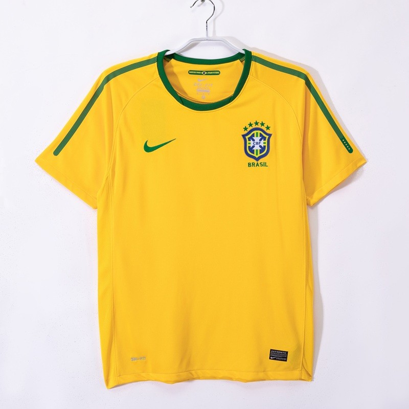 Retro 2010 Brazil home football Jersey