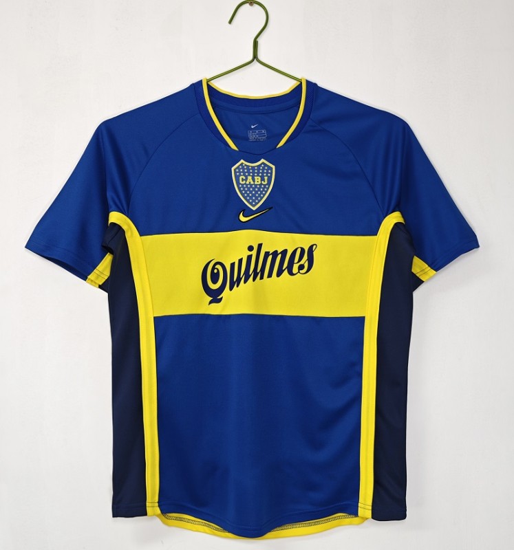 Retro 01/02 Boca Juniors  home  football jersey