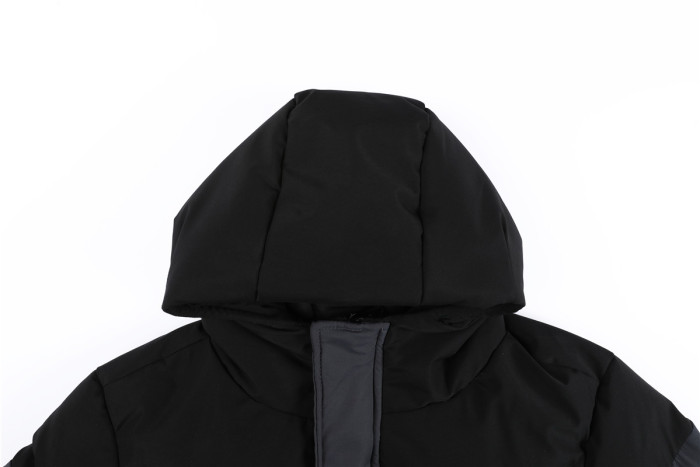 Nike black grey long cotton coat jacket