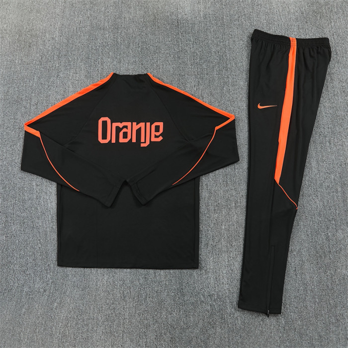 26/27 Netherlands kids training suit black