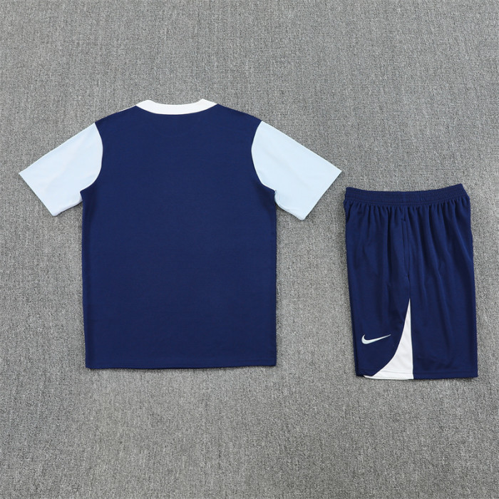 25/26 Tottenham Hotspur kids Short sleeve training suit blue