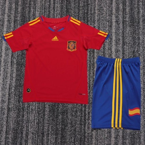 Retro 2010 Spain home kids kit