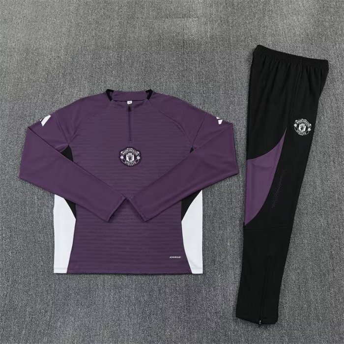 26/27 Manchester United kids training suit purple