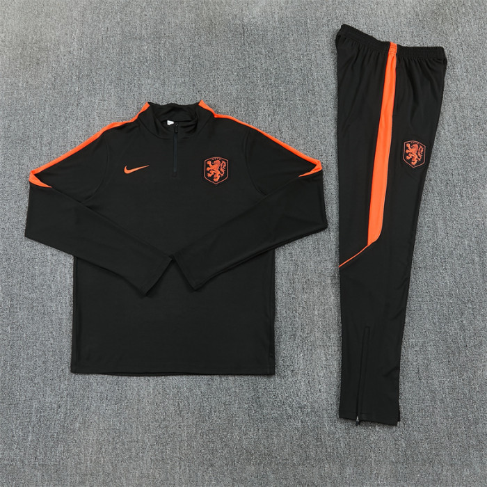 26/27 Netherlands kids training suit black