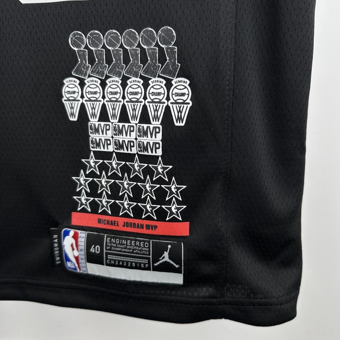 NBA Chicago Bulls #23 Jordan Basketball Jersey Honor Edition black
