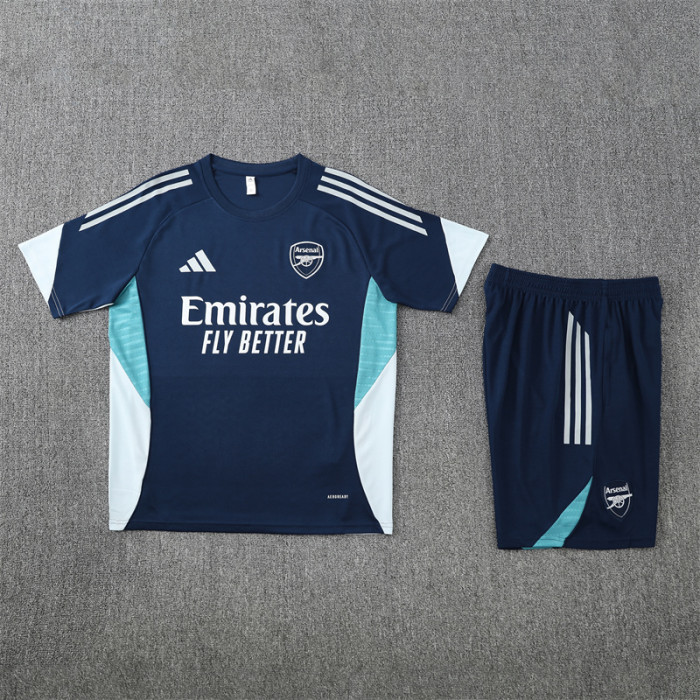 25/26 Arsenal Short sleeve training Adult suit royal blue