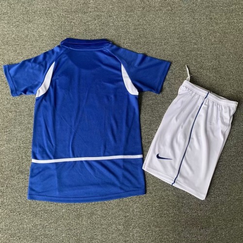 Retro 2002 Brazil Away kids kit