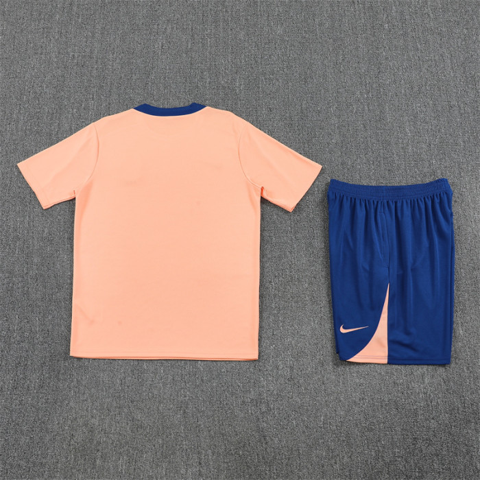 25/26 France short sleeved training  Adult suit pink