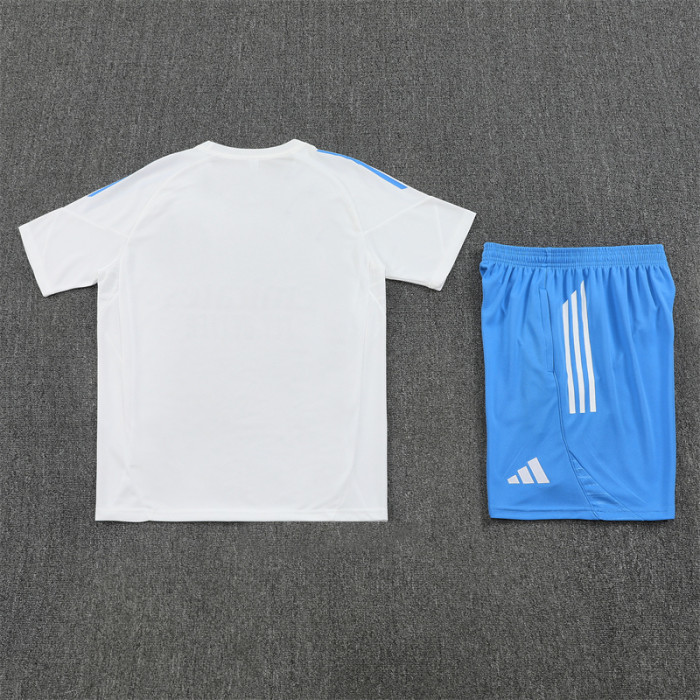 25/26 Real Madrid Short sleeve Adult training suit white