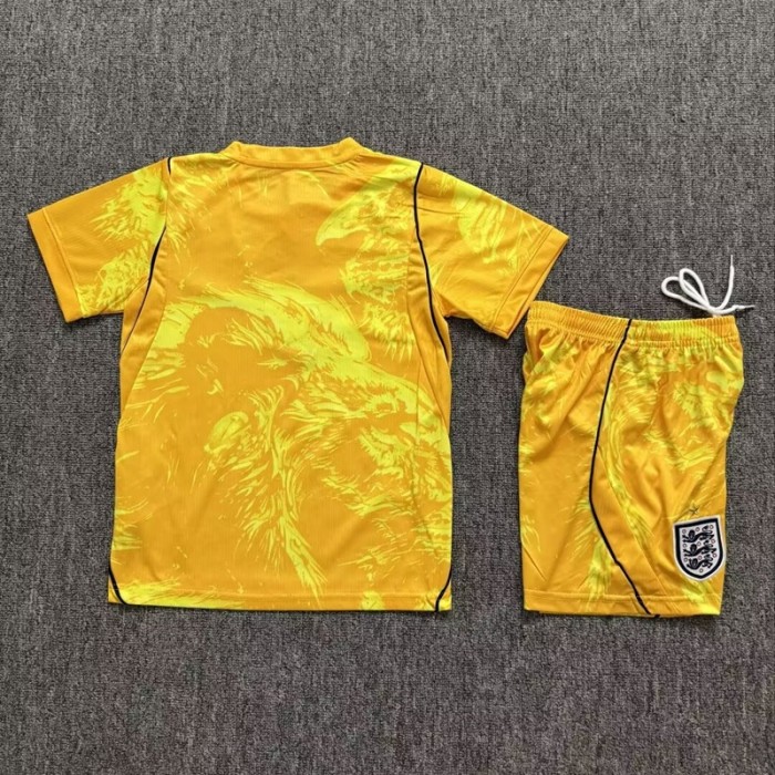 2026 England goalkeeper kids kit yellow