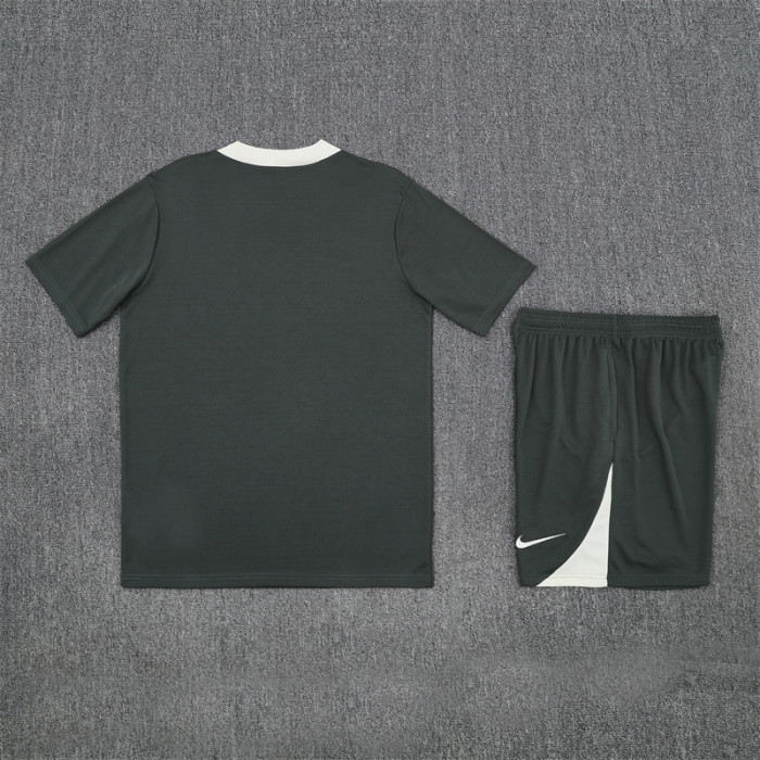 25/26 Chelsea kids short sleeved training suit Deep Green