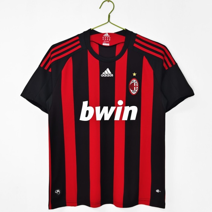 Retro 08/09  AC milan home football jersey