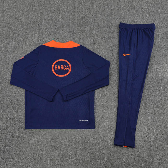 25/26 Barcelona kids training suit Royal Blue