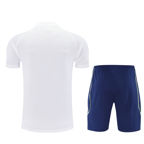 25/26 Real Madrid Short sleeve Adult training suit white