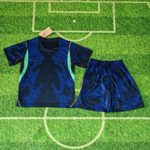 26/27 Brazil away kids kit football Jersey