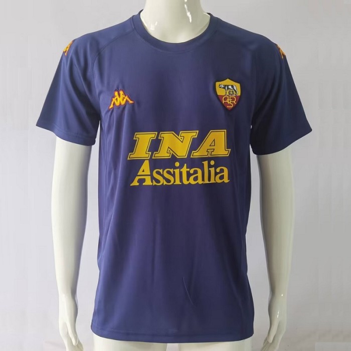 Retro 00/01 Roma Away football jersey