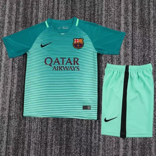 Retro 16/17 Barcelona third kids kit