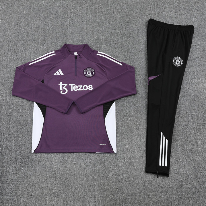 26/27 Manchester United kids training suit purple