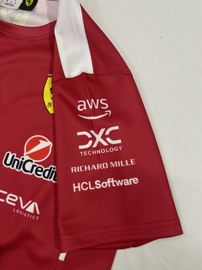 2025 Scuderia Ferrari F1 shirt red