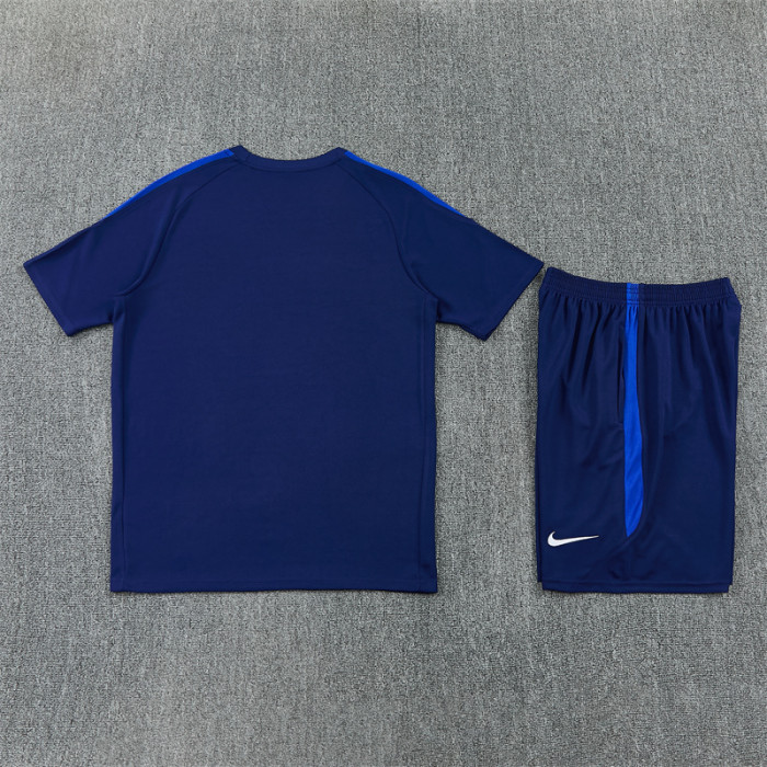 26/27 inter milan short sleeved Adult training kit royal blue